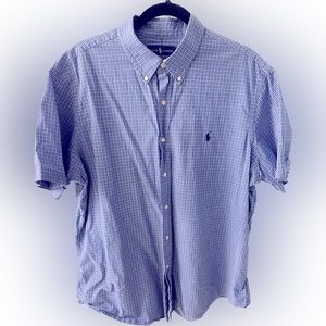 Ralph Lauren short sleeve Plaid Oxford shirt